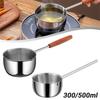 Stainless Steel Oil Splashing Small Pot Thickened Oil Pouring Spoon Mini Cooking Pot  Cooking Tools