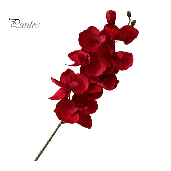 Orhidee artificiale, flori de mătase, realistă, pentru petrecere de nuntă, birou, centru de masă, decorare pentru ramură florală artificială Phalaenopsis