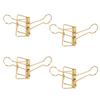 50Pcs Binder Clips 32mm Metal Strong Clamping Force Hollow Paper Binder Clips for Office School
