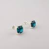 Apatite Gemstone 925 Sterling Silver Women Jewelry Handmade Studs Earring 1" Birthday Gift For Her EE-181-10