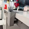 Clip On Desk Edge Pen Holder Organizer - Wide Clamping No Screws Office Home Storage for Workplace Teaching Supplies