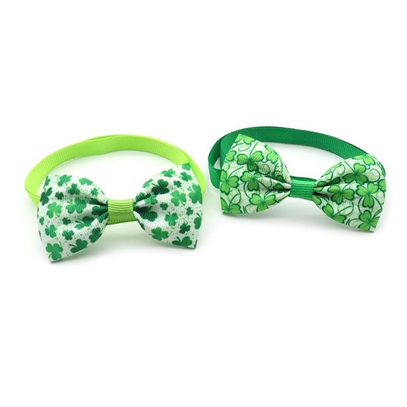 Dogs Flower Collar Festive Shamrocks for Small Medium Girl Dogs Cats Dog Collar Necklaces Flower Costumes