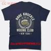 Club di Pugilato a Pugni Nudi Per Pugili A New York Maglietta Classica Vintage Comoda Elastica Per L'uso Quotidiano
