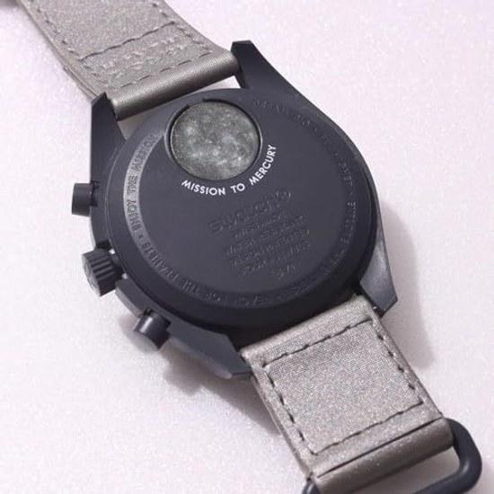 Cıva kol saati Omega Swatch işbirliği orijinal ürün kutusu çanta dahil Speedmaster modeli görev suya dayanıklı MoonSwatch