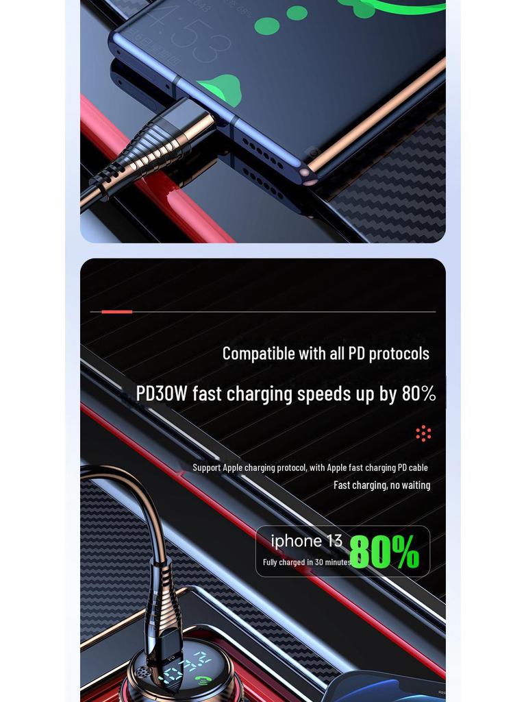 Автомобільний MP3-плеєр та FM-передавач T23 з Bluetooth та багатофункціональною сумісністю з прикурювачем