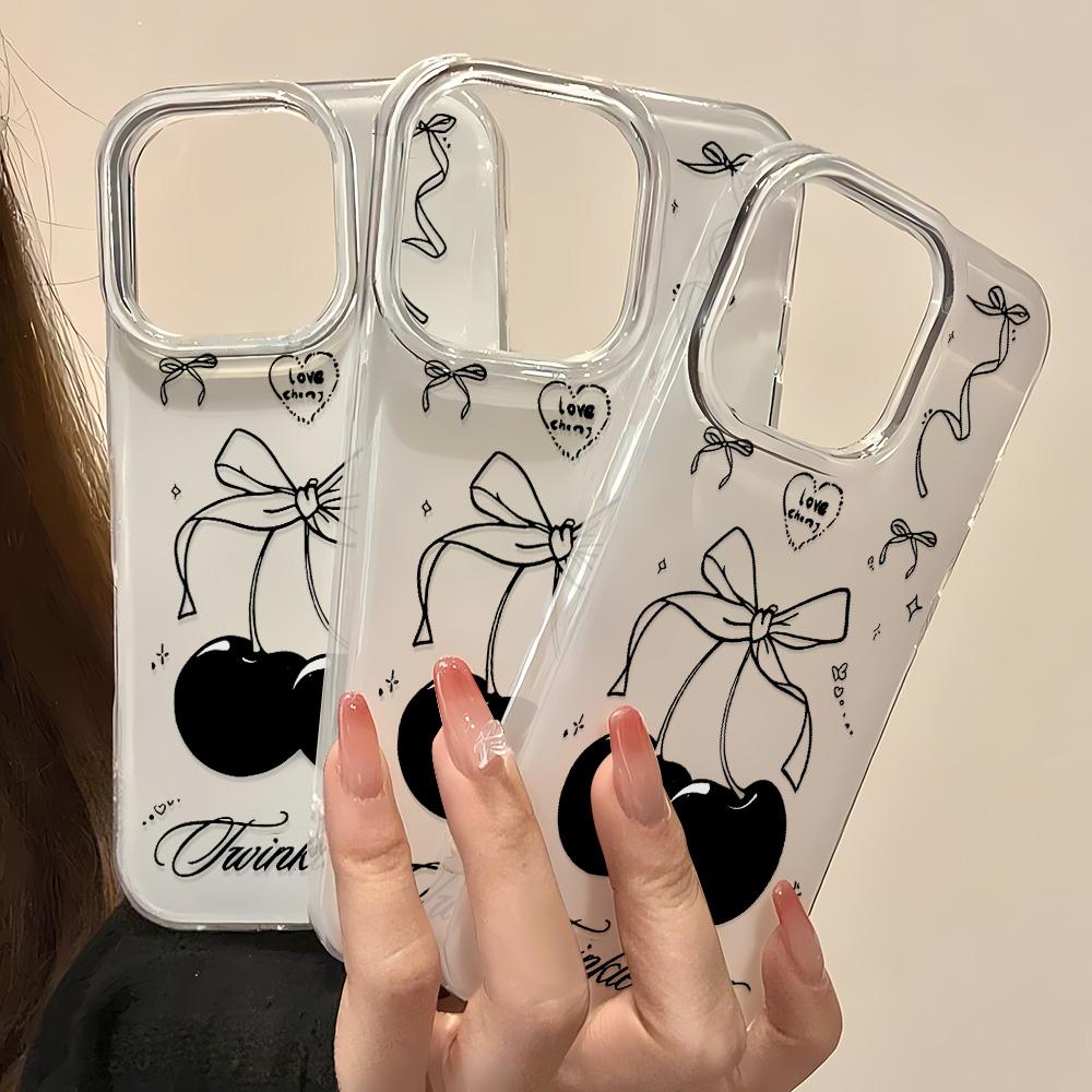 Capa de Telefone Pintada para iPhone 12 13 15 16 iPhone 16 12 13 14 15 Pro 14 15 16 Pro Max Cobertura À Prova de Choque Anti-Impressão Digital Estilo Fresco Capa Protetora