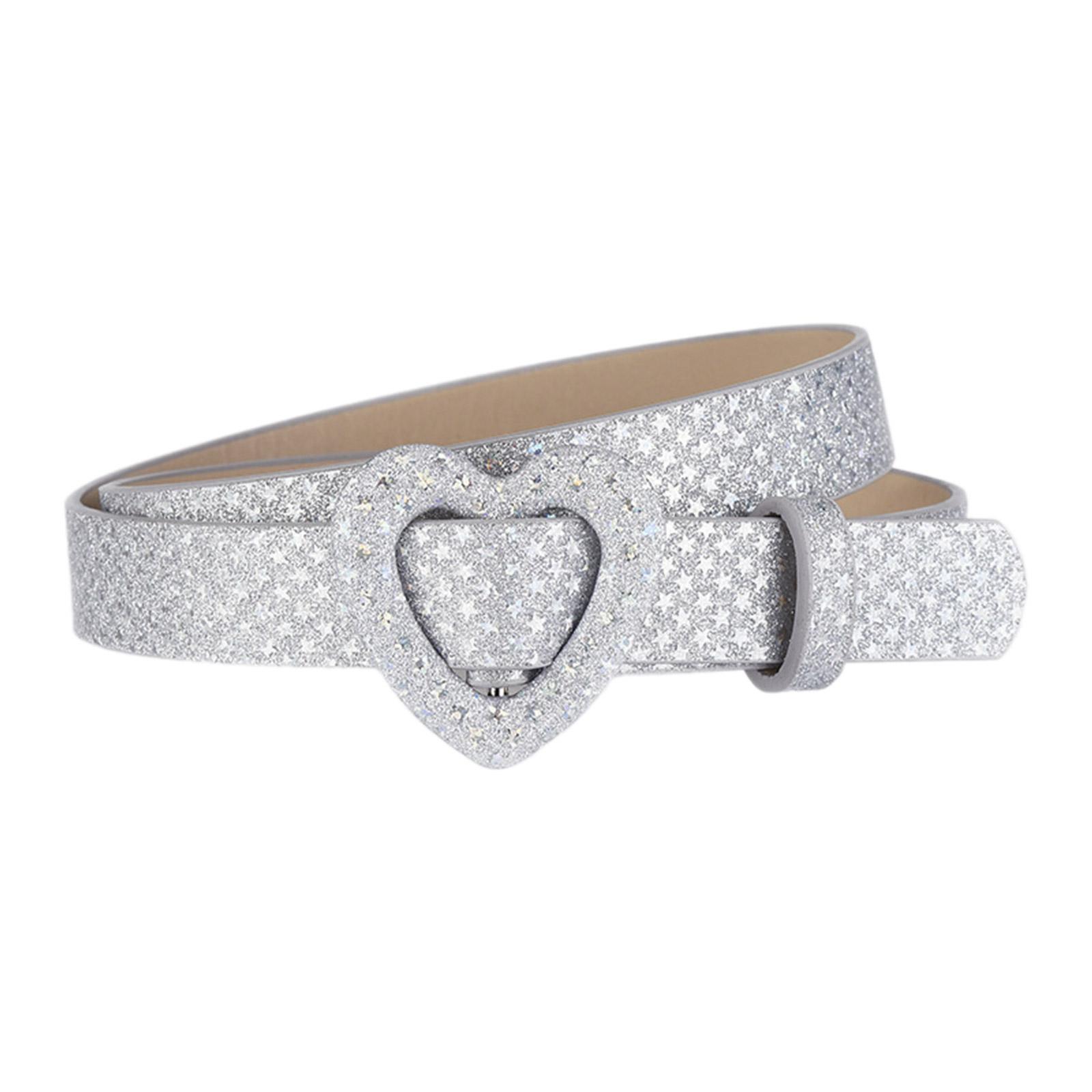 

Блискучий поясний ремінь Американський вуличний танцювальний джинсовий пояс Сценічні шоу Панк-ланцюжок на талії Гранж Приголомшливий блиск срібний