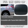 Unpainted Black Fuel Gas Tank Filler Door Lid Cover Flap Cap Metal for Toyota RAV4 2006 2007 2008 2009 2010-2012 77350-42070