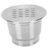 Reusable Coffee Capsule Pod 304 Stainless Steel Refillable Coffee Capsule with Brush Spoon for Coffee Machine
