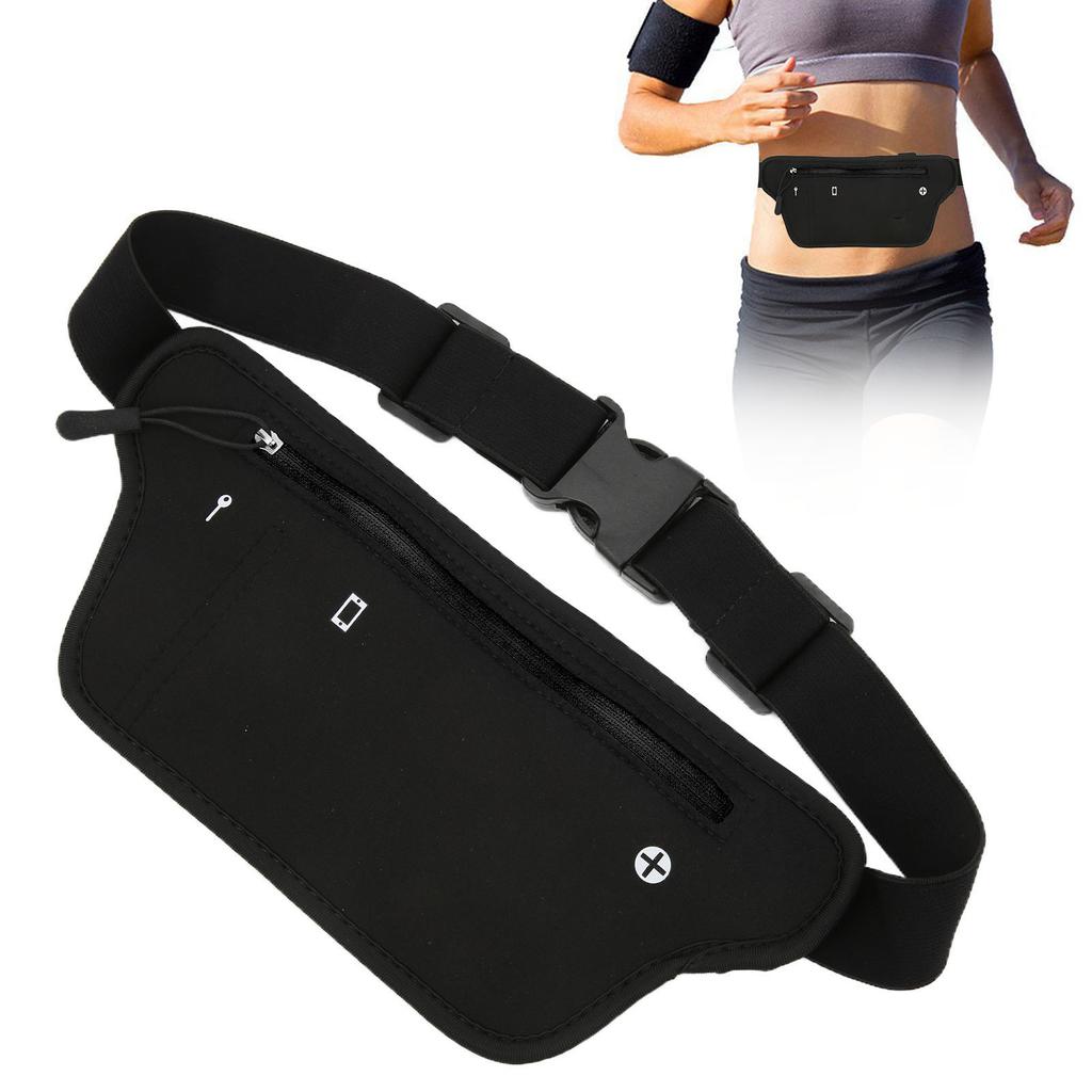 Waist Pack Neoprene Running Waist Bag with Elastic Waistband for Men Women