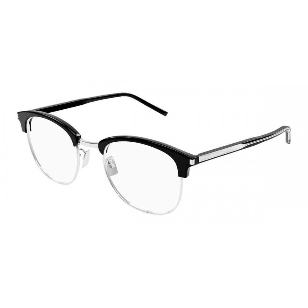 

Saint Laurent Unisex Eyeglasses Sl 779 003 Black/Silver/51-21-145