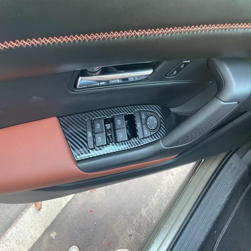 For Mazda CX-50 CX 50  2024 ABS Inner Car Door Armrest Window Lift Button Switch Cover Glass Control Panle Cover Accessories