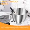 Stainless Steel Mix Bowl Large Capacity Reliable Mixing Bowl with Handle Replacement Solid Easy to Use Mixing Bucket for Blender