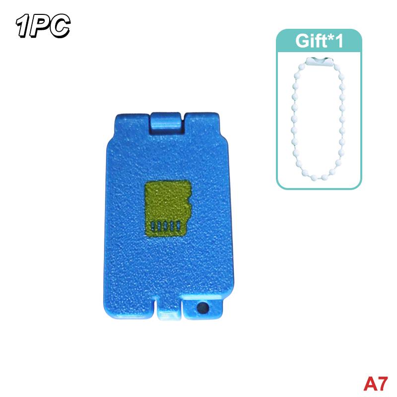 

1/3/5Pcs Micro Sd Card Storage Case With Keychain Compatible With Sd/Hc/Xc/Ux/Mmc Portable Sd Card Holder For Office Home Travel