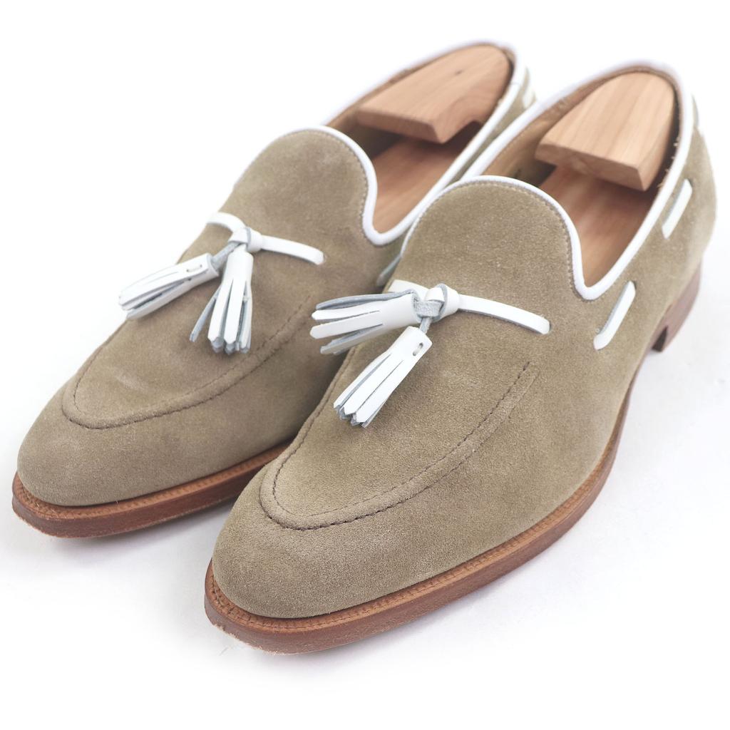 Great CROCKETT&JONES loafers ALDERNEY BEAMS F special order 341 last tassel Used