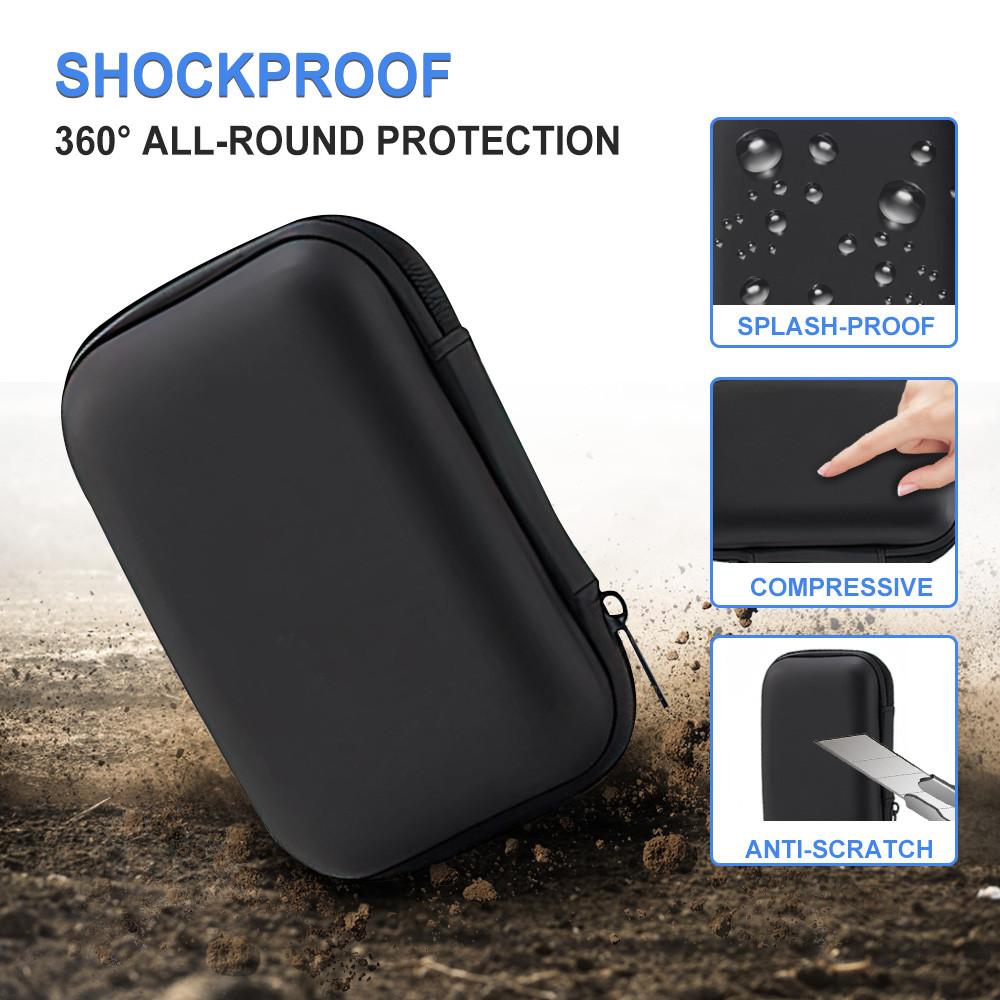 Handheld Game Console Storage Bag EVA Hard Portable Case for FC/GB300/R36S Travel Retro Mini Player Box for Gaming Accessories