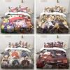 Cartoon Anime Genshin Impact Game Bedding Set For Bedroom Bedspreads For Bed Linen Comefortable Duvet Cover Quilt And Pillowcase