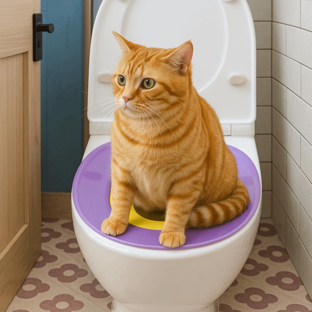 Portable Pet Toilet Trainer Removable Non-slip Cat Toilet Training Weight-supporting Washable Cat Urinal Potty Pet Training