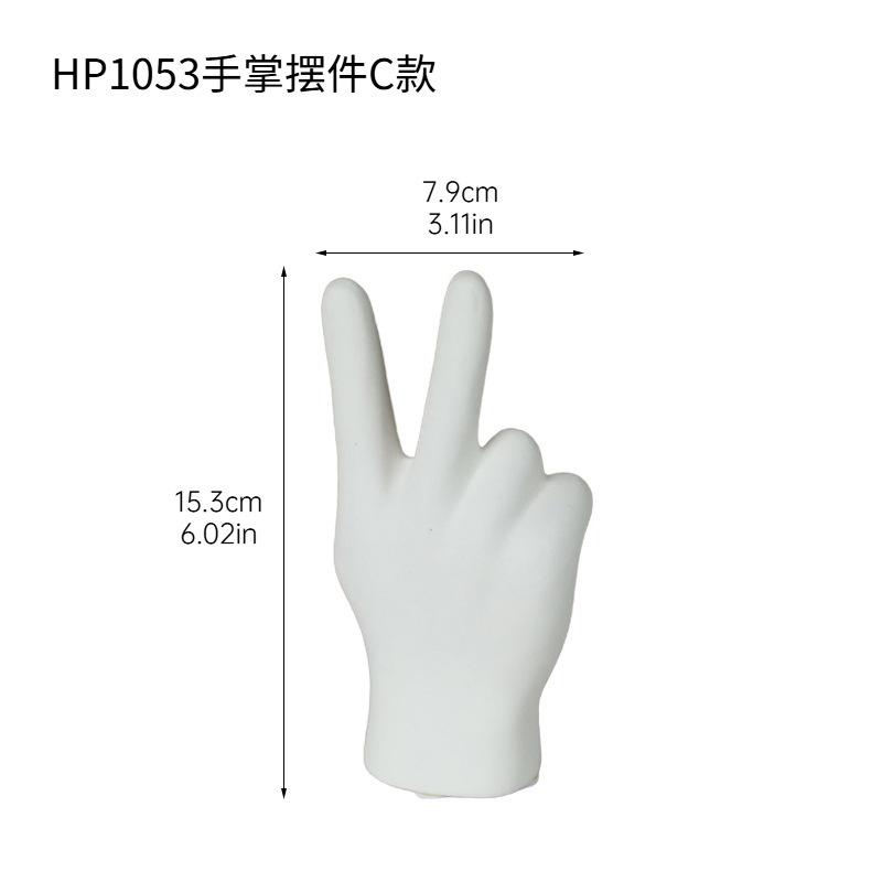 Creative Jewelry Rack Ring Storage Rack Finger Palm Ceramic Figurine Necklace Display Stand Desktop Bracelet Holder Ornament