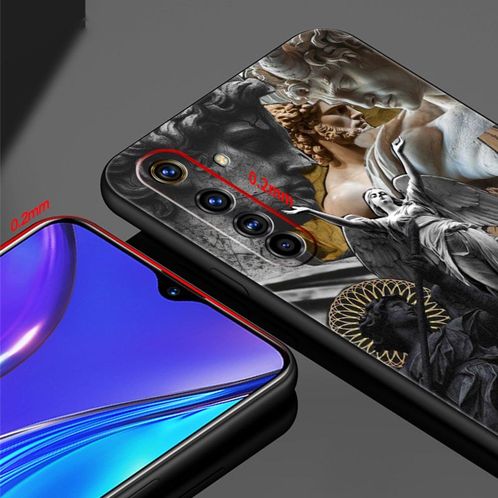Fashion Ancient Greek Statues Case For Realme C67 C63 C55 C53 C35 C25 C21 GT 2 3 5 6 10 11 12 13 Pro Plus Soft TPU Phone Cover