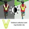 Gilet con spalle a forma di V, comodo da indossare, riflettente, traspirante, sicuro ed elegante, abbigliamento protettivo per bambini