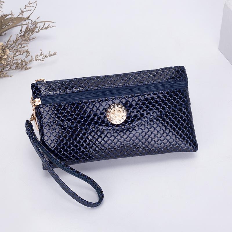 New crossbody clutch bag women's dual-purpose small bag double zipper multi-function women's mobile phone bag