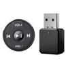 NEW-Car USB AUX Receiver Wireless Bluetooth Media Button Car Multifunction Remote Control