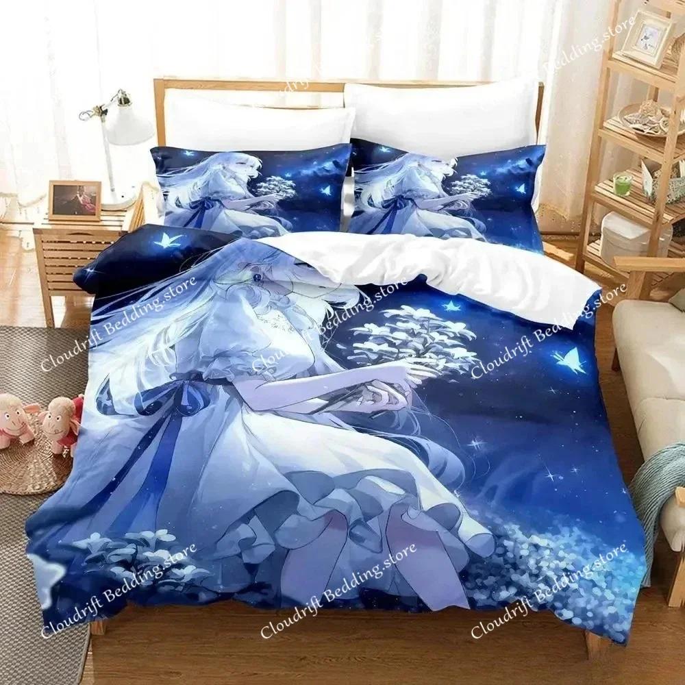 Home Living Luxury Angel Girl Bedding Set Single Twin Full Queen King Size Bed Set Adult Kid Bedroom Duvet cover Sets Anime Bed0