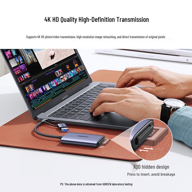 Ugreen Leitor de Cartão CM516 USB-C XQD