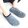 1/3 Paar Winter Korallenfleece Socken Indoor Rutschfest Kurzer Schaft Bootssocke Kältefest Zuhause Silikon Bodenstrümpfe Weiche Warme Socken