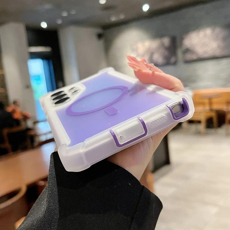 High Quality Chameleon Anti-Drop Armor Magsafe Case For Samsung Galaxy S23 S25 Ultra S24 Plus Magnetic Wireless Charging Cover