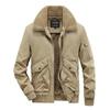 Men's Winter Lamb Fleece Cotton-padded Coat Casual Fleece-lined Thickened Coat Cotton-padded Coat Wool Collar Loose Cotton-padded Coat