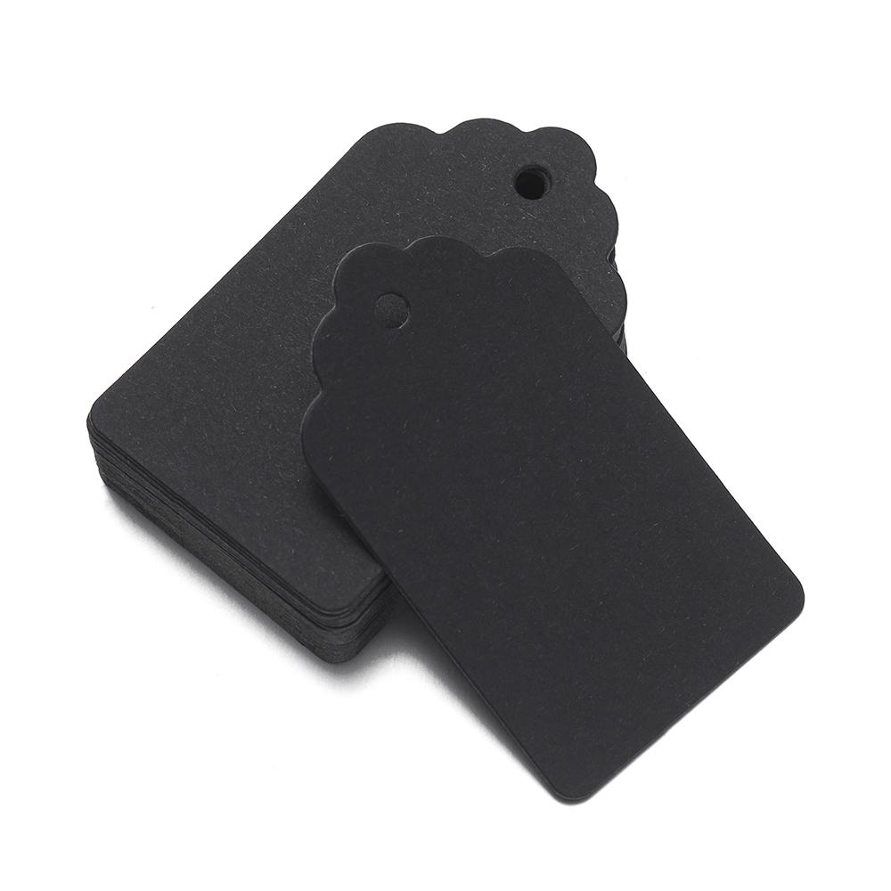 100pcs/Lots Kraft Paper Gift Tags Blank Tags Writable Hang Tags for Price Tags Gifts Jewelry Display Packaging