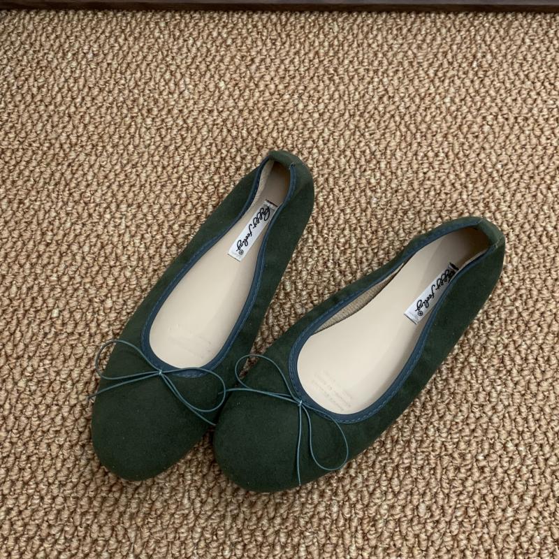 Fashion Bailamos Fashion Bow Tie Flats Ballet Shoes Women Female Ballet Round Toe Shallow Cut Ballerina Soft Moccasin Dress Shoes Zapato