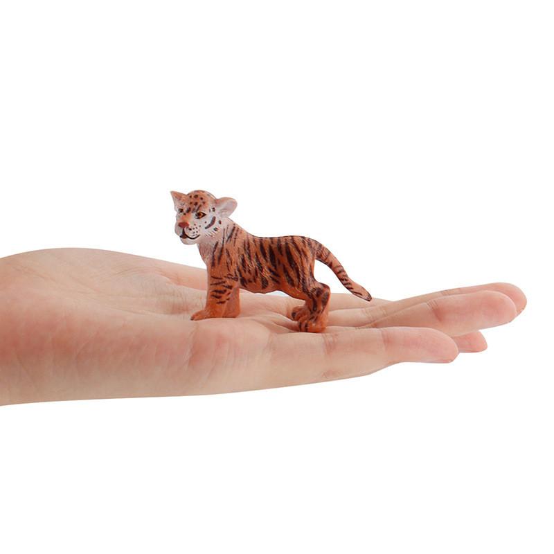 Childrens Tiger Animal Figurine Pvc Static Model For Learning And Decoration