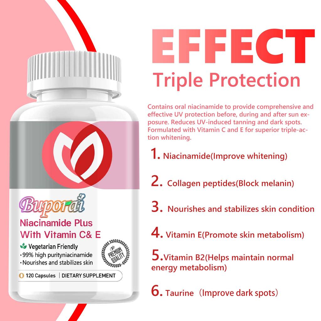Buporai - Niacinamide & Vitamin Capsules - Skin Health