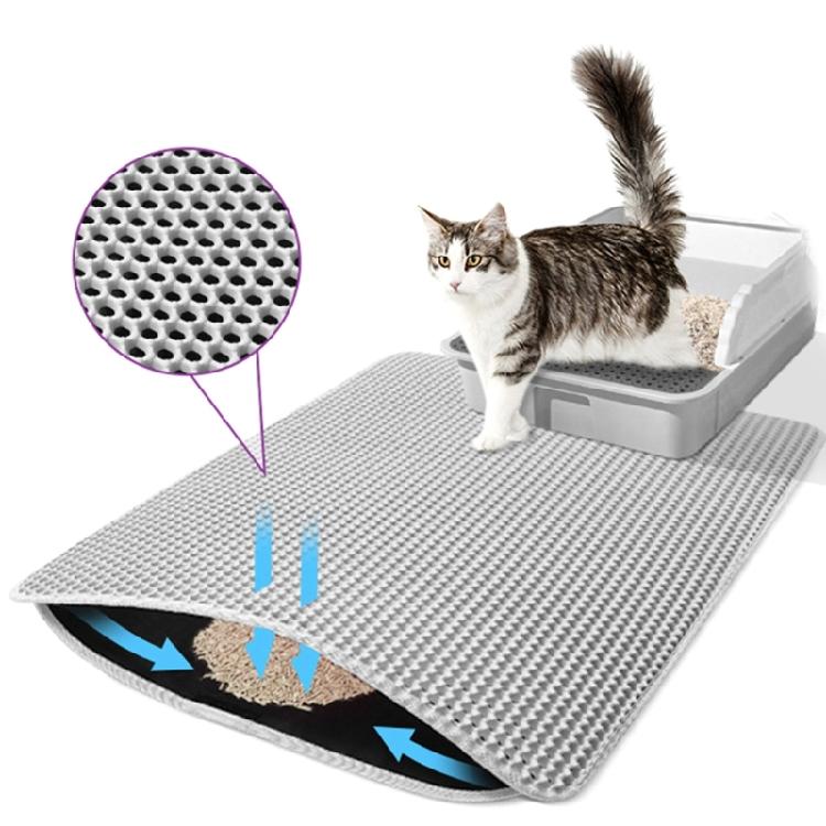 Cats Litter Mat Waterproof Hollowed Mat Litter Sifting for Less Waste Supplies