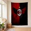 AC Milan (1) Gobelin Ścienny Stylowa Dekoracja Ścienna do Sypialni Salonu Domu Studenckiego Miły Prezent dla Rodziny i Przyjaciół