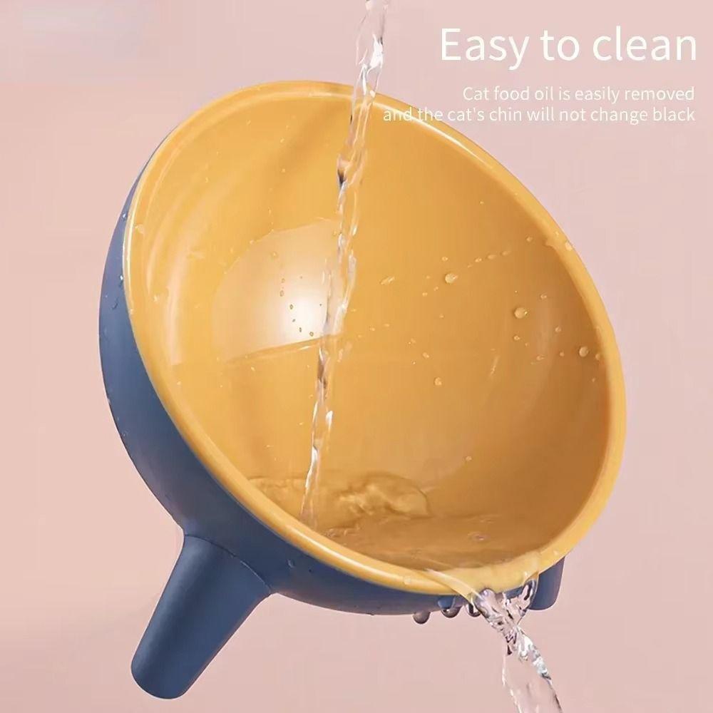 Anti Vomiting Pet High Footed Bowl Anti Slip Pet Water Feeder Container  Wet Dry Food
