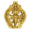 Lord Panchmukhi Hanuman Brass Wall Hanging Idol, Religious, Gold, Brass Statue
