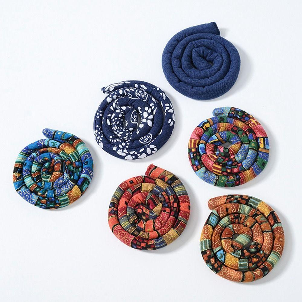 Stick Printing Ethnic Style Hair Rope Bendable Dreadlocks Spiral Lock Hair Ties Women Hair Band