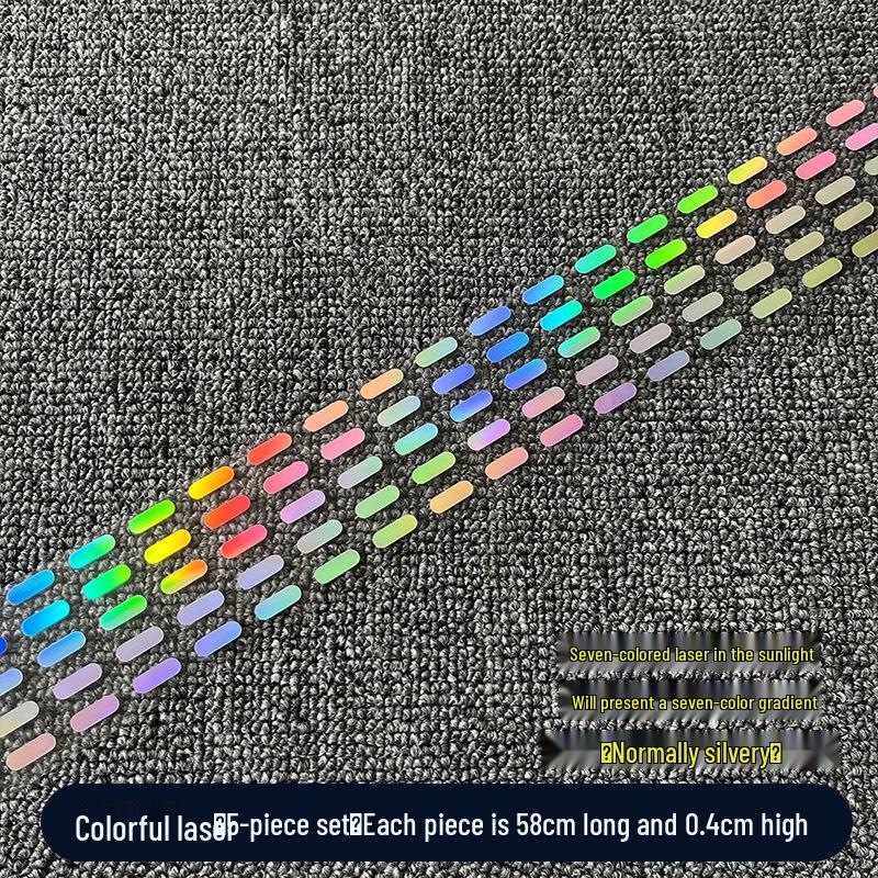 Reflective Dashed Line Sticker for Cars & Motorcycles - Waterproof Decal