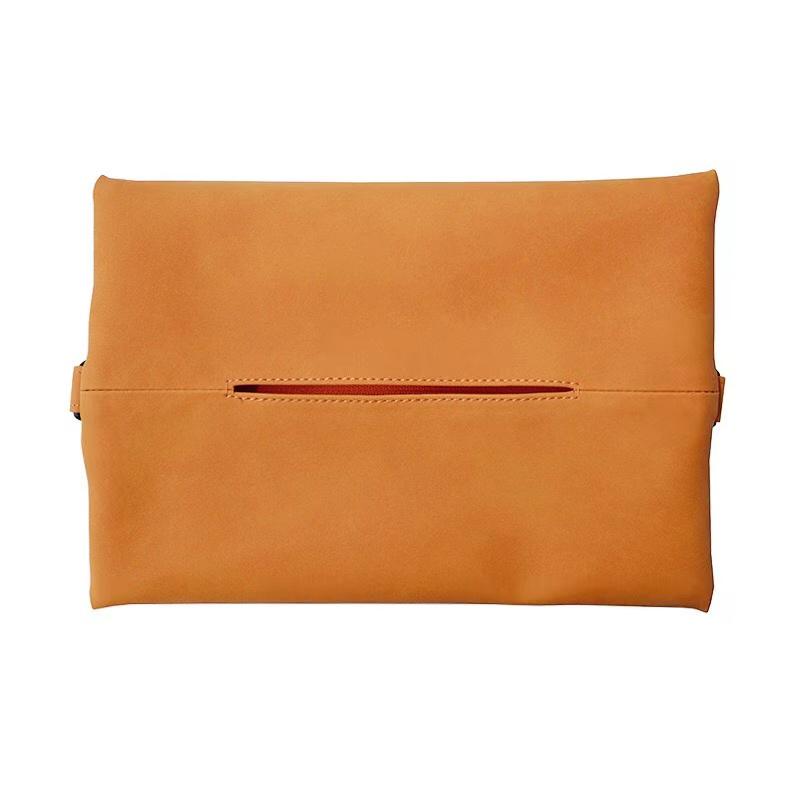 Universal Suede Car Tissue Box Cover Sun Visor Chair Back Hanging Type Car Tissue Box Armrest Box Towel Tissue Storage