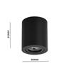 New Die-cast Ceiling Spotlight High Color Display Surface Mounted Anti Glare Downlight Bracket Housing GU10 Cup Holder