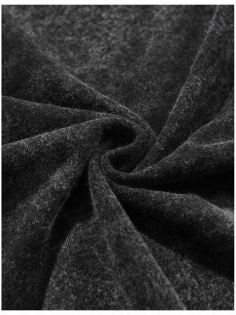 Women's Vintage Wash Long Sleeve T-Shirt with Ribbed Cuffs, 220g Pure Cotton, Plain and Distressed Look