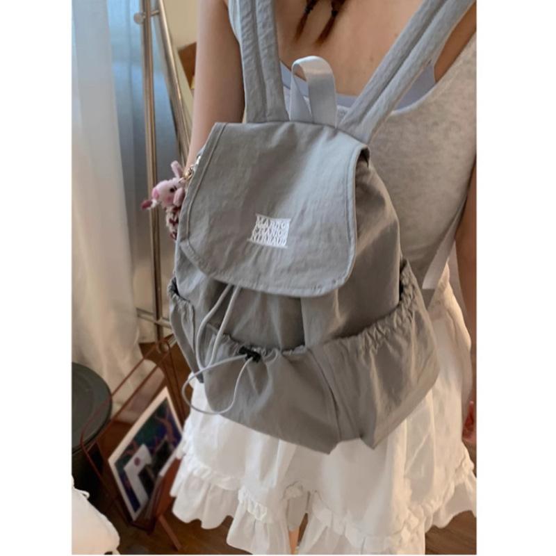 Simple casual large-capacity backpack bag for women 2025 new summer student class backpack going out travel schoolbag