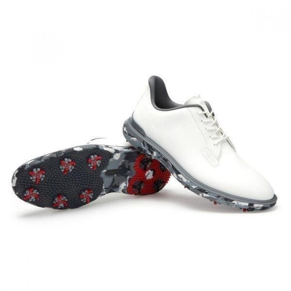 Zipper Men S White Golf ShoeS claSSic Camo Golf ShoeS Gmf000076