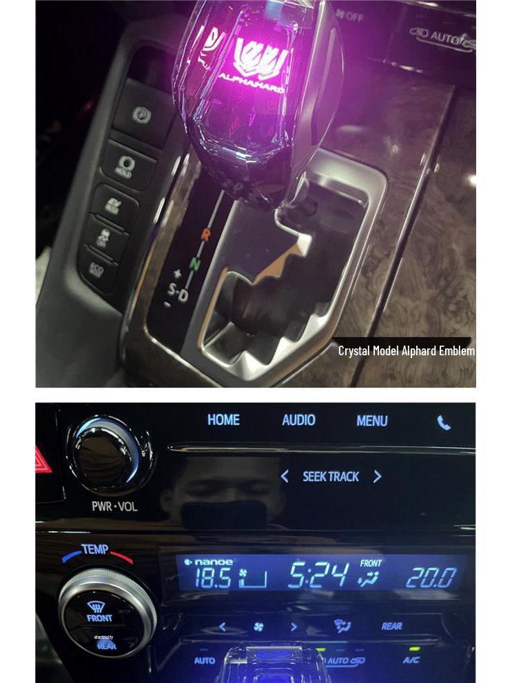 Crystal Gear Shift Knob for Toyota Alphard and Vellfire