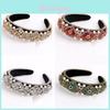 Fascia Classica Barocca in Raso con Strass e Perle per Donna