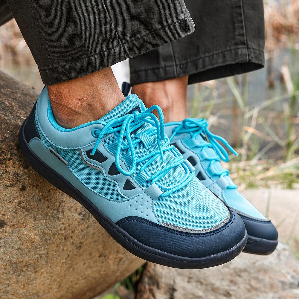 Oiaano Barefoot Wide Toe Man Shoes Leisure Sneaker Mesh Lace Up Breathable Comfort Lightweight Sports Walking Running Hiking
